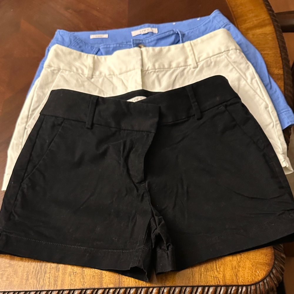 Stylish Women's Shorts - Black, Blue, White